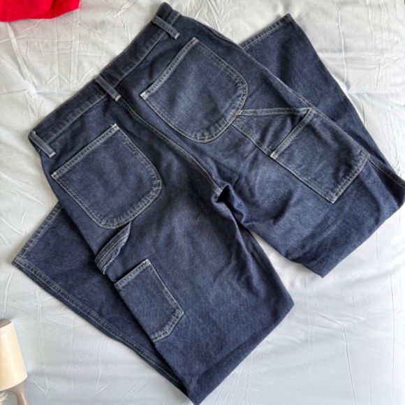 Sunday Best denim relaxed utility wide-leg jean - Picture 4 of 9